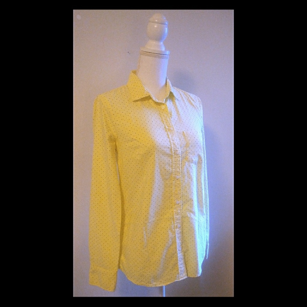 🌼J. Crew yellow top! SZ XS! J19